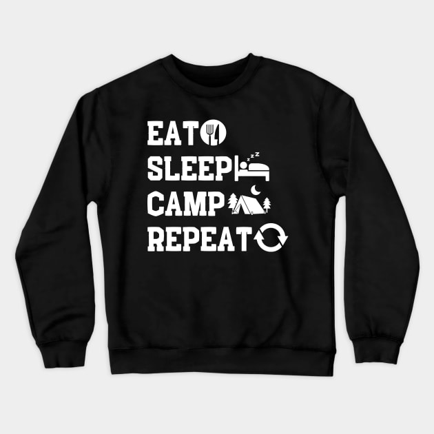 Camp Crewneck Sweatshirt by NomiCrafts